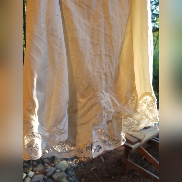 Robe & Shirt Ladies Set Morgan Taylor Intimates Silky Satin Cream White Small - Picture 9 of 12